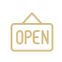 Open sign icon